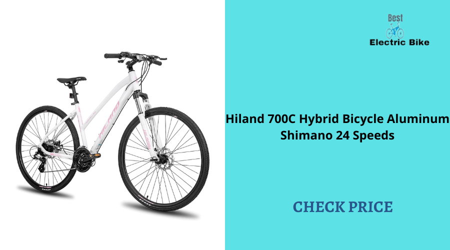 Hiland 700C Hybrid Bicycle Aluminum Shimano 24 Speeds