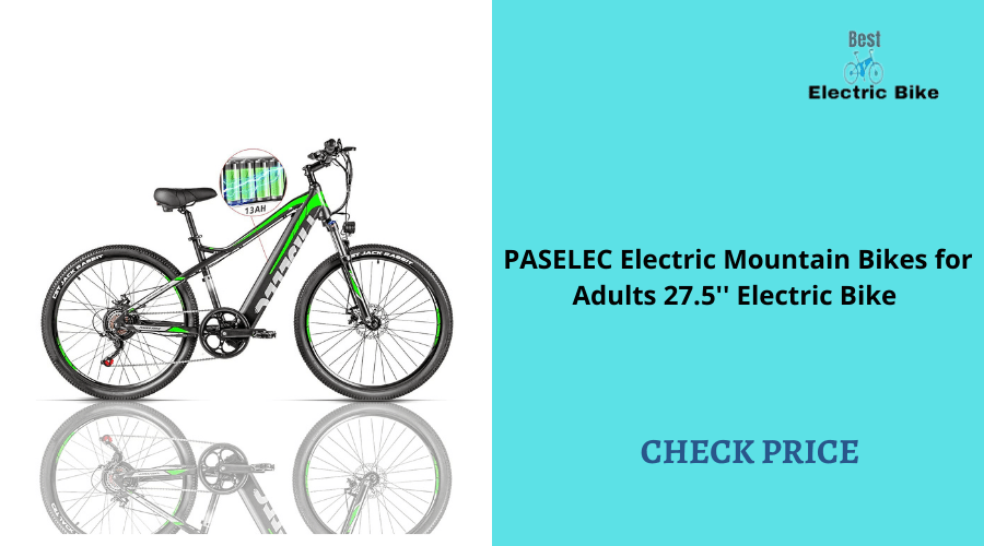 PASELEC Electric Mountain Bikes for Adults 27.5'' Electric Bike 